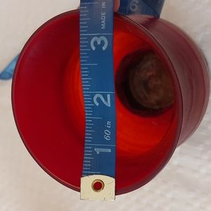 Vintage red candle holders